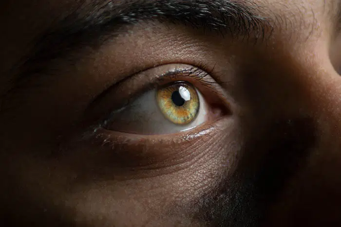 Close up of an eye representing vision and future focus